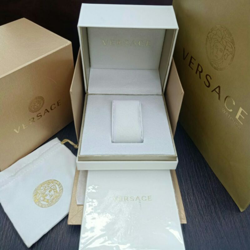 kotak jam tangan versace fulset original