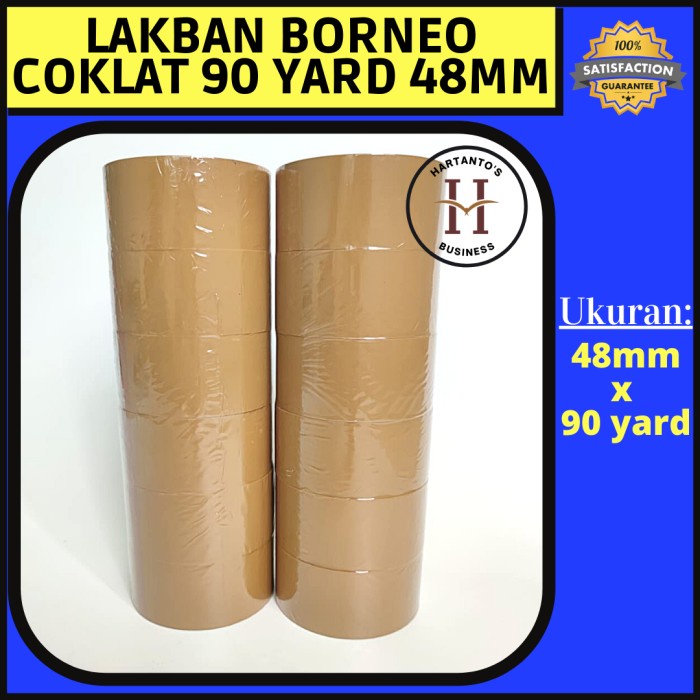 

Lakban Coklat 90yard 48mm / BAGUS / Merk Borneo