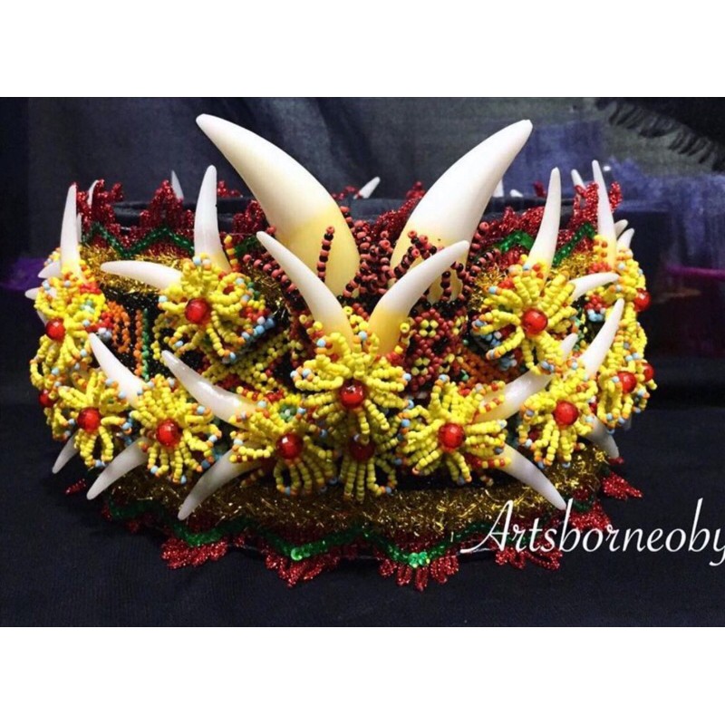 HIASAN KEPALA / TOPI DAYAK KUALITAS SUPER