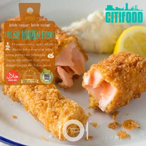 

Panko Salmon Sticks | Stik Salmon Tepung Roti | Frozen
