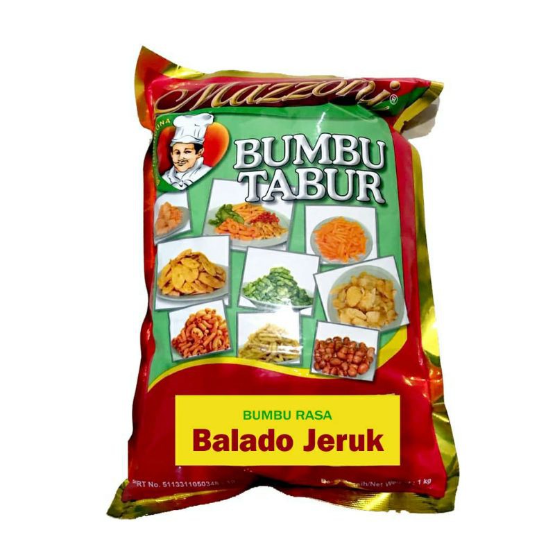 

1kg Mazzoni Balado Jeruk Bumbu Tabur Rasa Balado Jeruk 1 kg