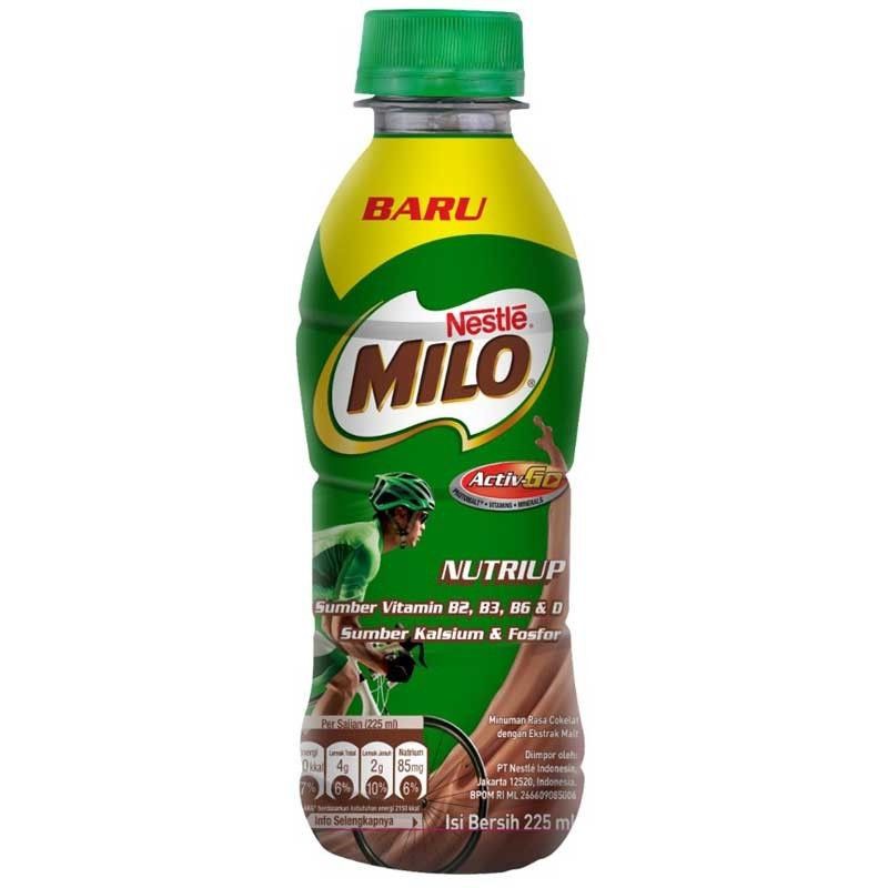 Milo Active Go Nutri Up 225ml Milo Botol Pet Nestle Milo Botol Minuman Coklat Berenergy Susu Coklat