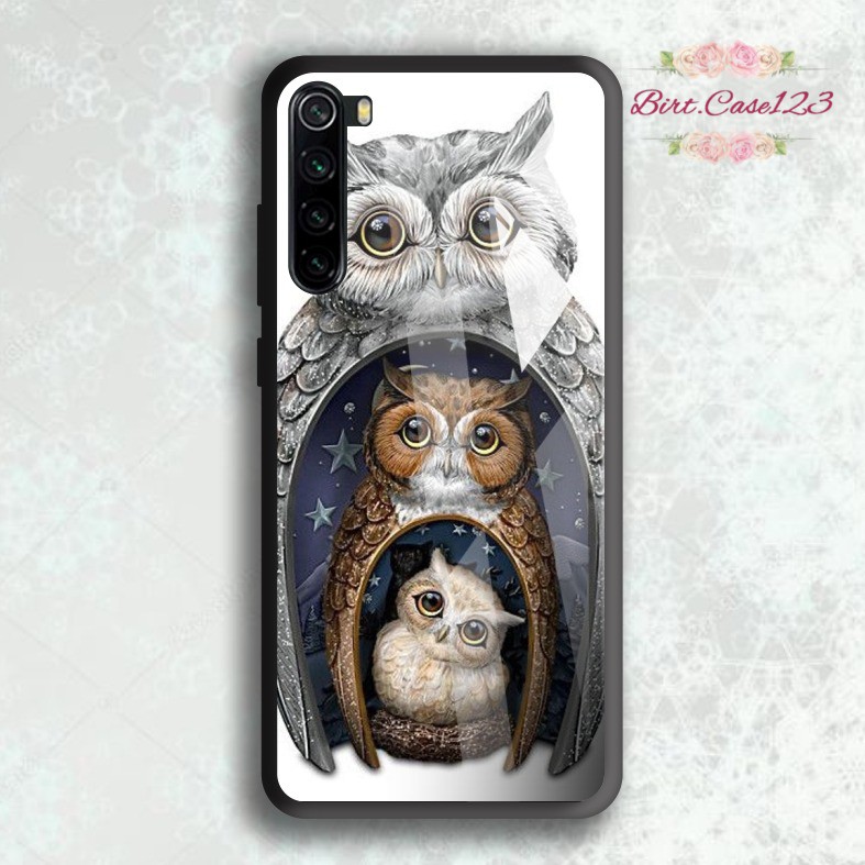 Case softcase silikon Gambar BURUNG HANTU back case glass oppo samsung vivo xiaomi realme all type