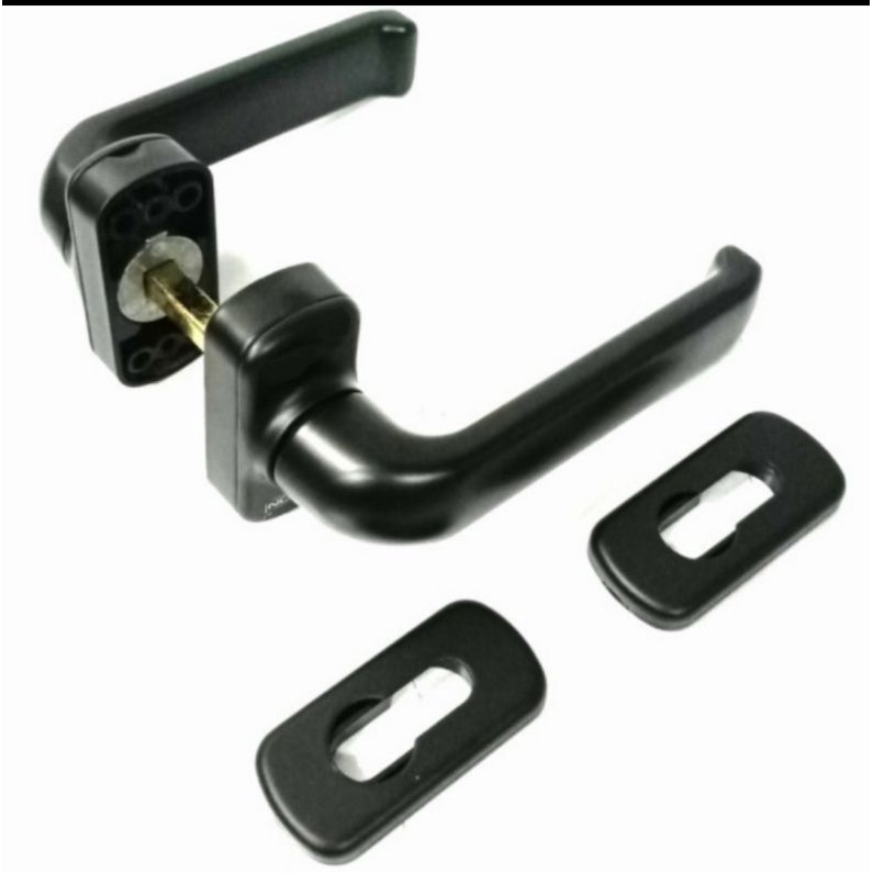 Kunci Pintu Lever Handle 816 + Mortise Lock Complete Satu Set Warna Coklat
