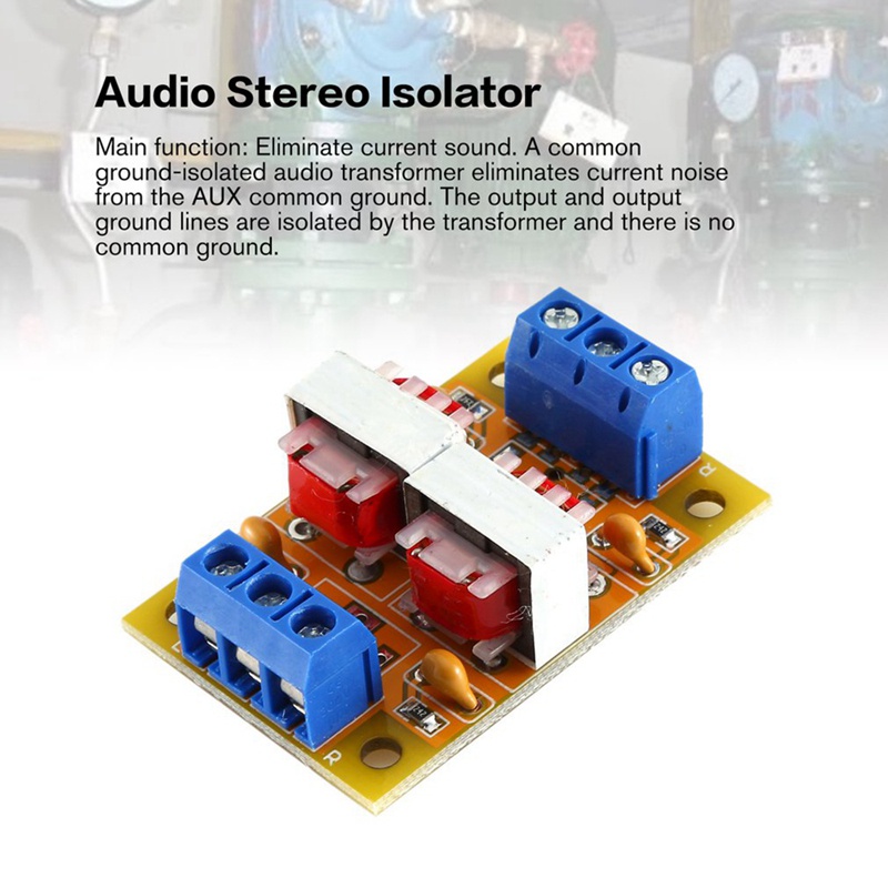 Isolator Audio Stereo Penghilang Suara Gangguan Filter Ground Loop Suppressor Isolasi Suara