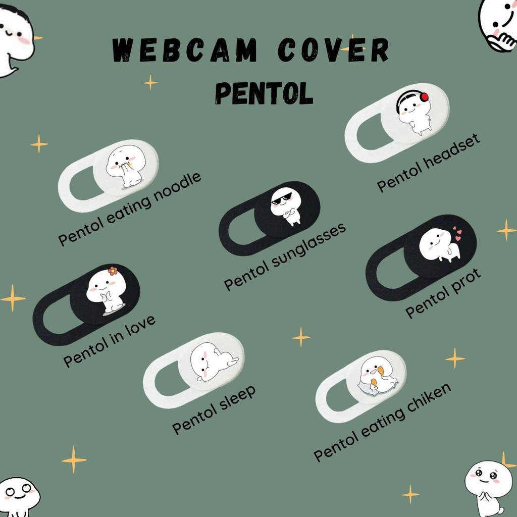 CUSTOM PENTOL BASO PELINDUNG PENUTUP WEBCAM KAMERA COVER CAMERA LAPTOP HP ASUS DELL SAMSUNG VIVO XIAOMI