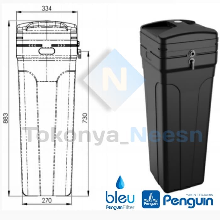 pelengkap FRP Brain tank + Valve + pemasangan