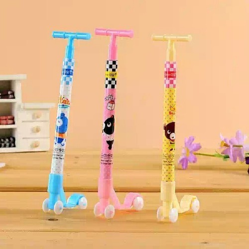 

ABM Grosir - Pulpen Unik Bentuk Scooter / Pena Karakter / Pen Lucu / Alat Tulis Sekolah / Bolpoin