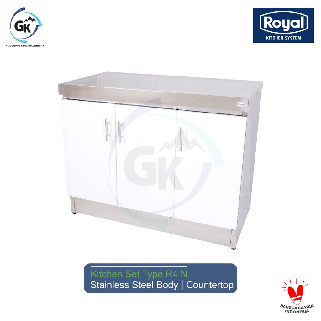 Meja Dapur Minimalis | Kitchen Set Stainless | Meja Kompor Royal 4 N