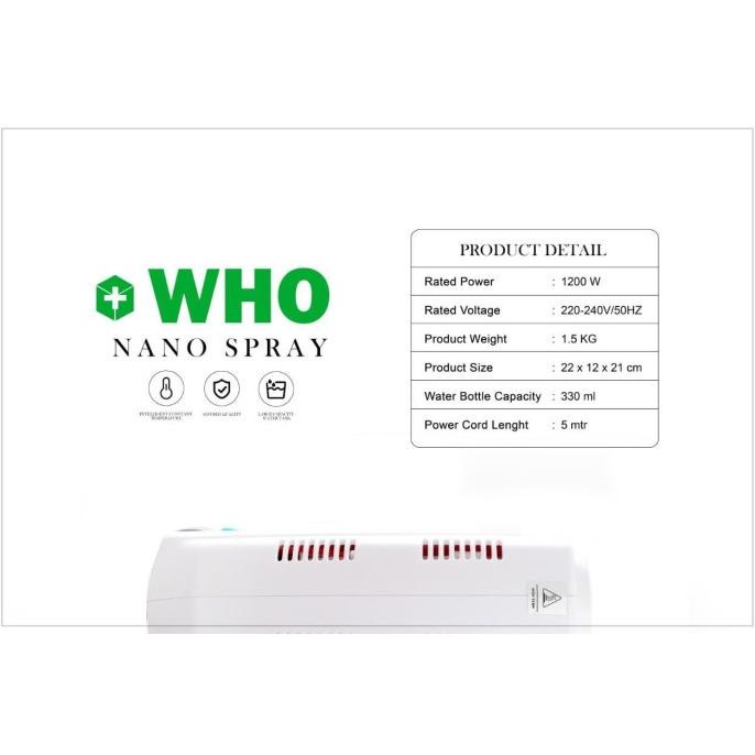 Mesin Semprot Disinfektan Uap Nano (Nano Spray Gun Disinfektan)