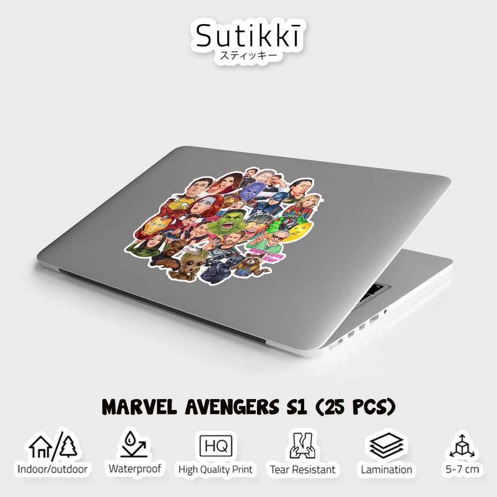 Sutikki | Sticker Pack Marvel Avengers Iron Man Super Hero Wanda Stiker Laptop Vinyl - Season 1