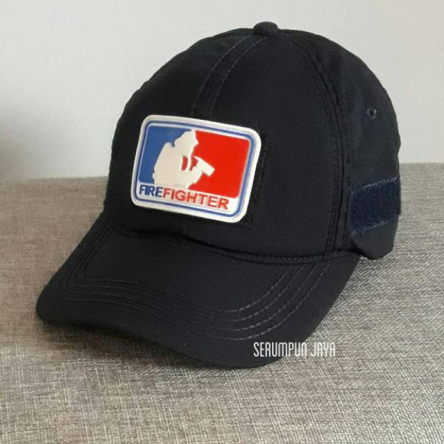 TOPI FIRE FIGHTER NAVY OUTDOR LAPANGAN - TOPI FIRE FIGHTER VELCRO