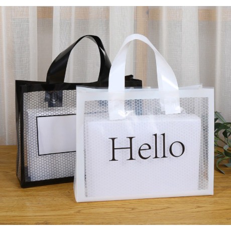 

NEW Kantong Plastik Jinjing Handle Kotak Kotak Packaging Goodie Bag