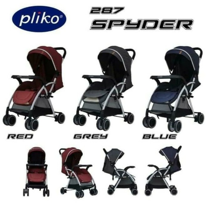 STROLLER PLIKO SPYDER 287 / stroller bayi pliko spyder 287 /stroller murah pliko baru