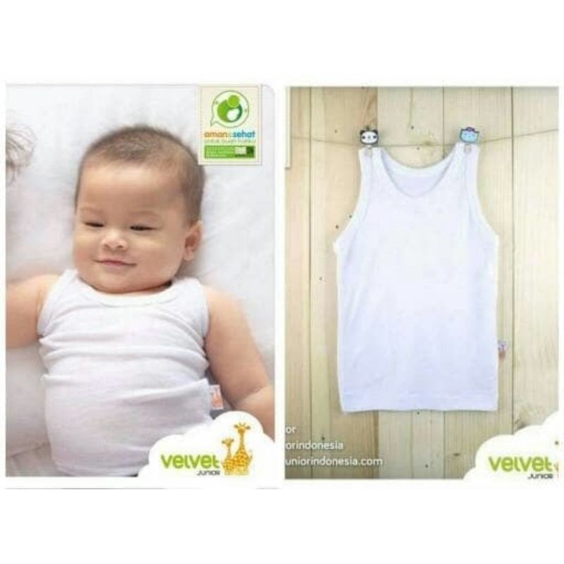 Velvet Singlet Kaos Dalam Baby SNI S/M/L