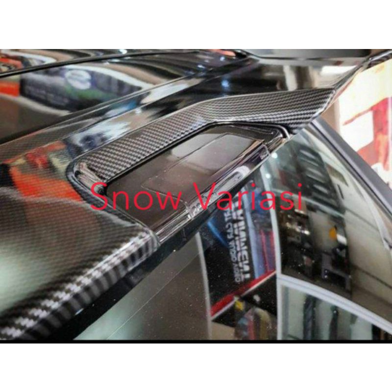 Paket Spoiler Roof Rail Toyota Raize Daihatsu Rocky 2021 Carbon