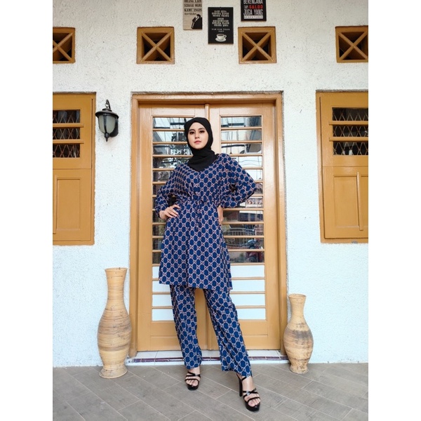 Stelan kulot long tunik jumbo