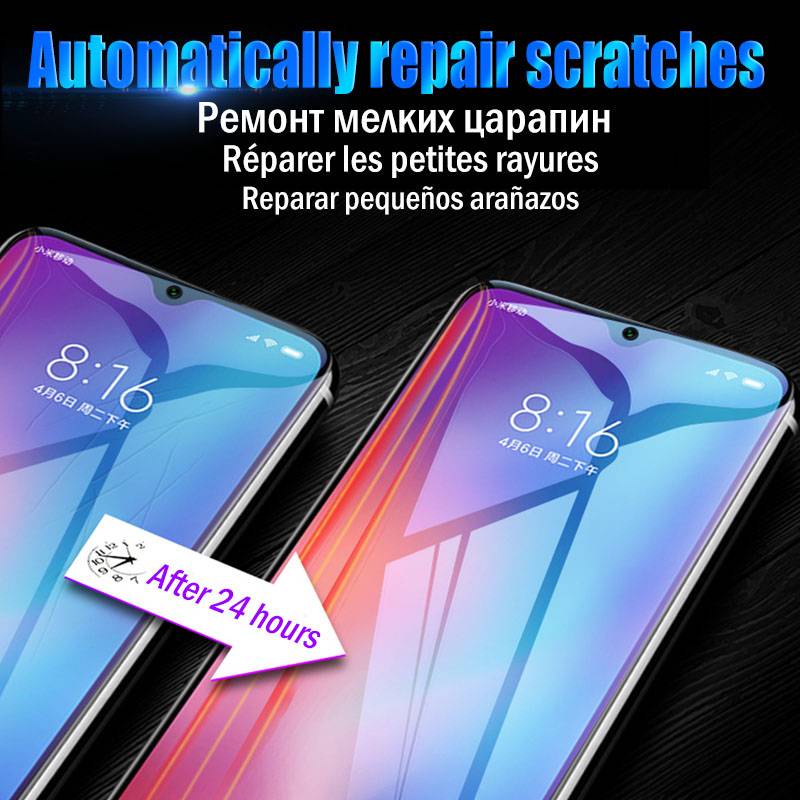 2Pcs Cover Soft Hydrogel Film For Xiaomi Mi 11 Mi 10 Mi 9 9T Pro Mi 8 A3 Screen Protector For Redmi Note 10 9 8 7 K20 K30 Pro 9S