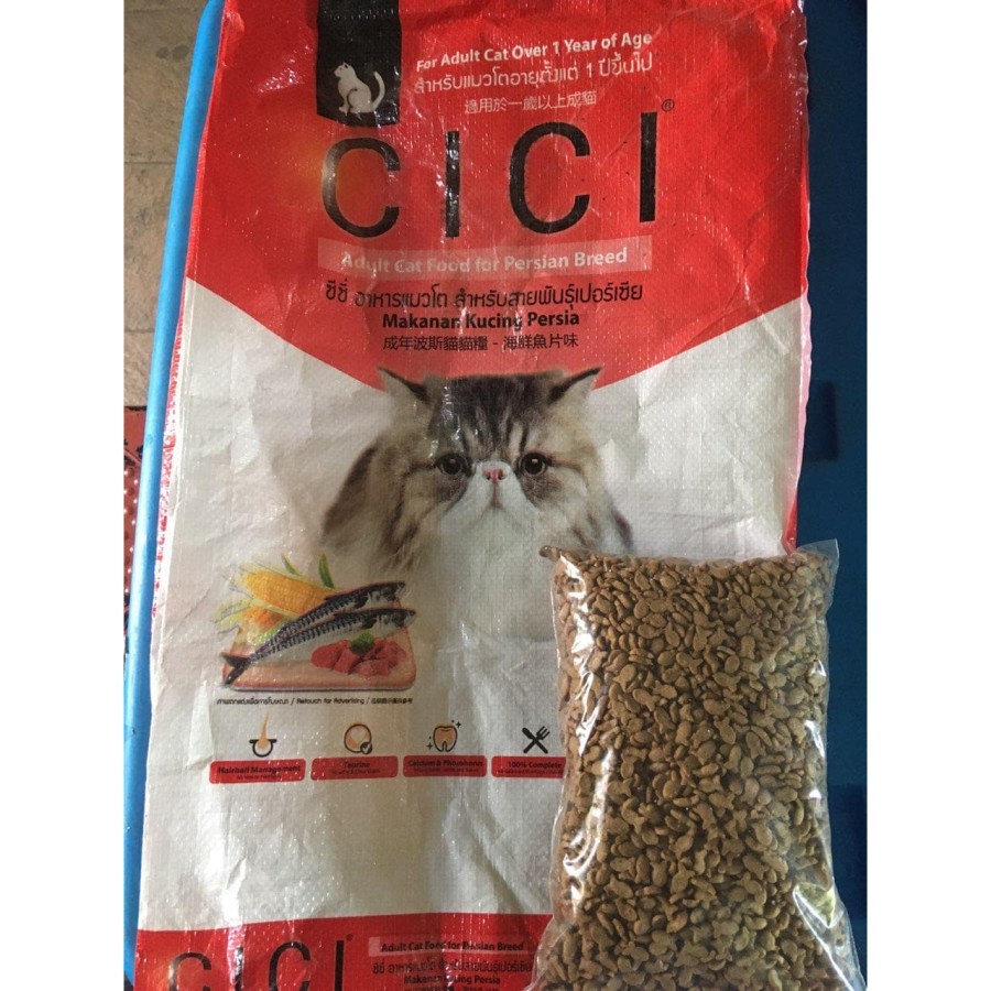 Cici Cat Adult Persian 500gram Repack - Makanan Kucing Kering Dewasa