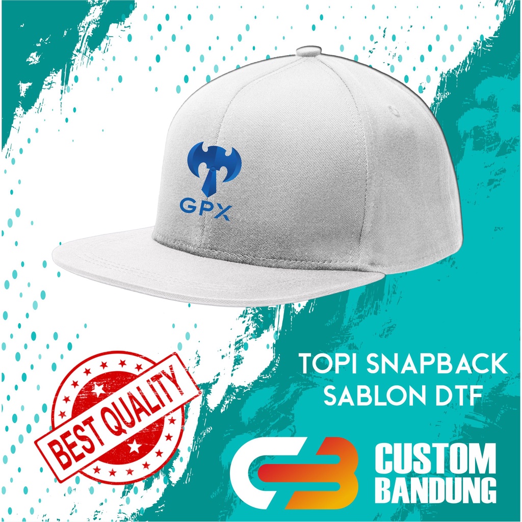 Topi Snapback GPX  Pria Wanita Topi Cap Bisa Tulis Nama Bisa COD Original High Premium Quality