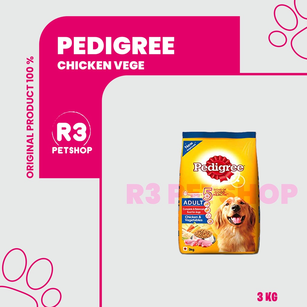 Makanan Anjing Pedigree 3kg ALL VARIAN