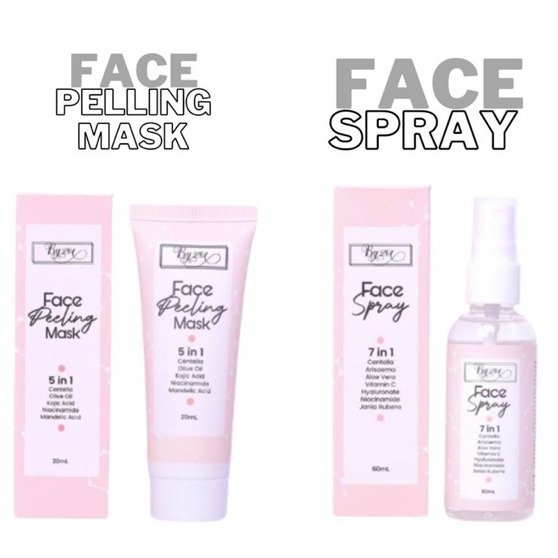 Byzoe 5in1 Face Peeling Mask Masker peeling korea/Byzoe 7in1 Face Spray Spray wajah korea