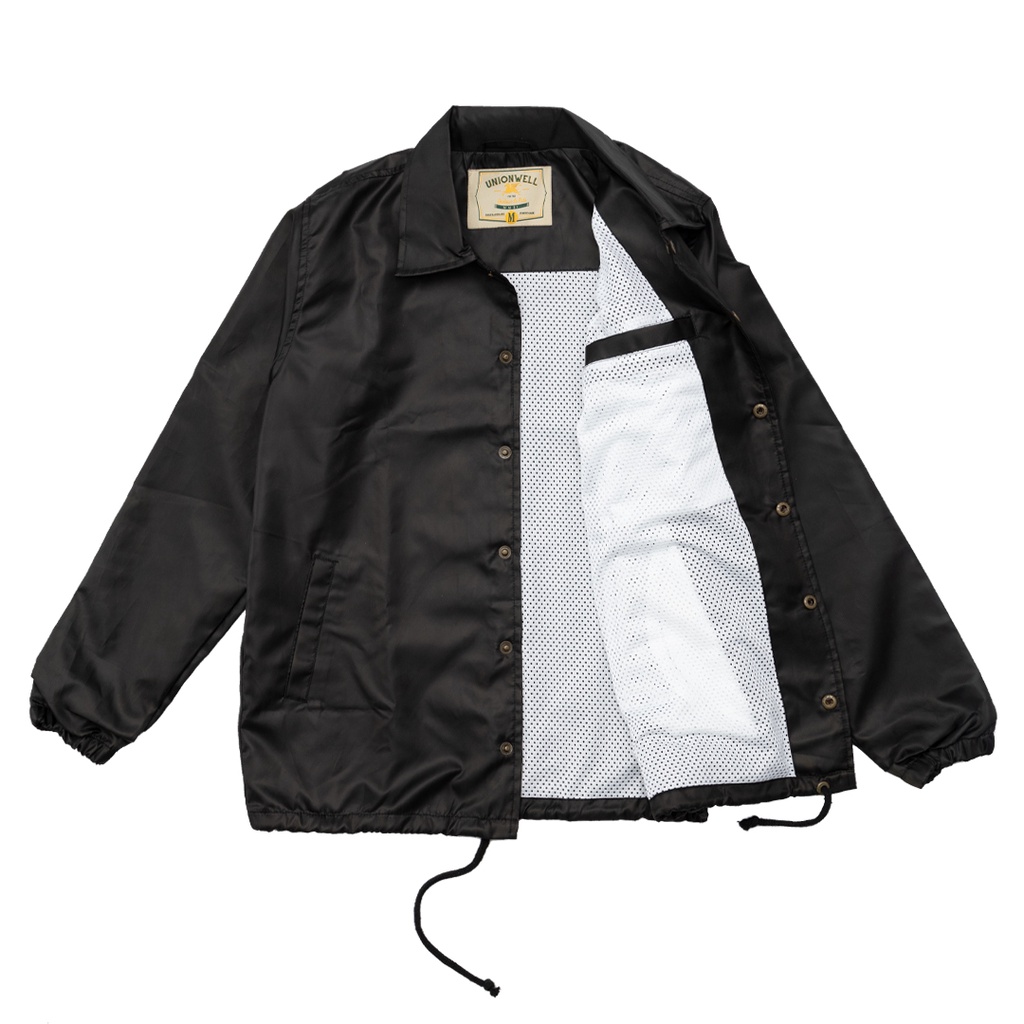 Unionwell Windbraker Jacket Gold Stamp Black