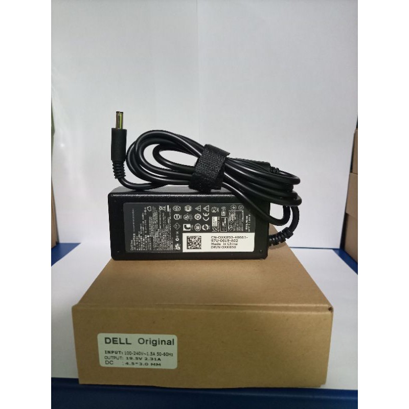 Charger/Casan Laptop Dell 19.5V 2.31A Jarum DC 4.5*3.0mm 45W