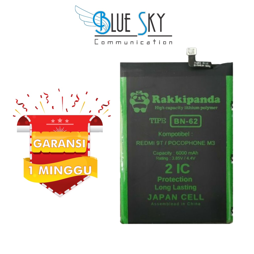 BATERAI RAKKIPANDA POCOPHONE M3 9T BN62 DOUBLE POWER