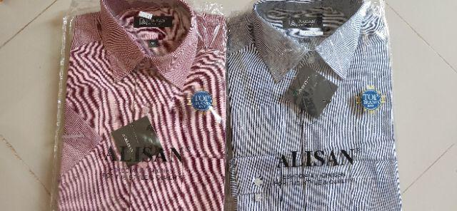 Kemeja Alisan Panjang Corak Reguler & Slimfit 14,5 - 16