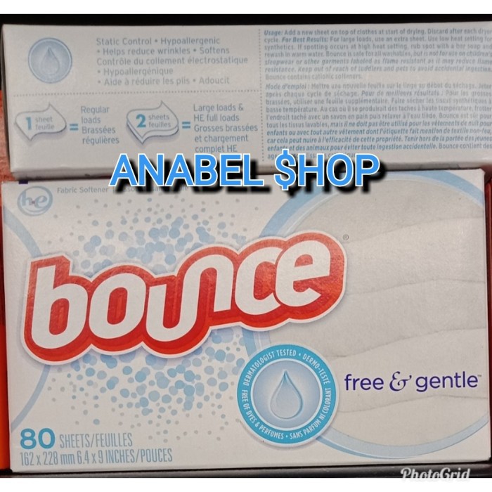 Terbatas - Bounce Dryer Sheet Softener Wipes Tisu Pelembut Tissue Pewangi Pakaian