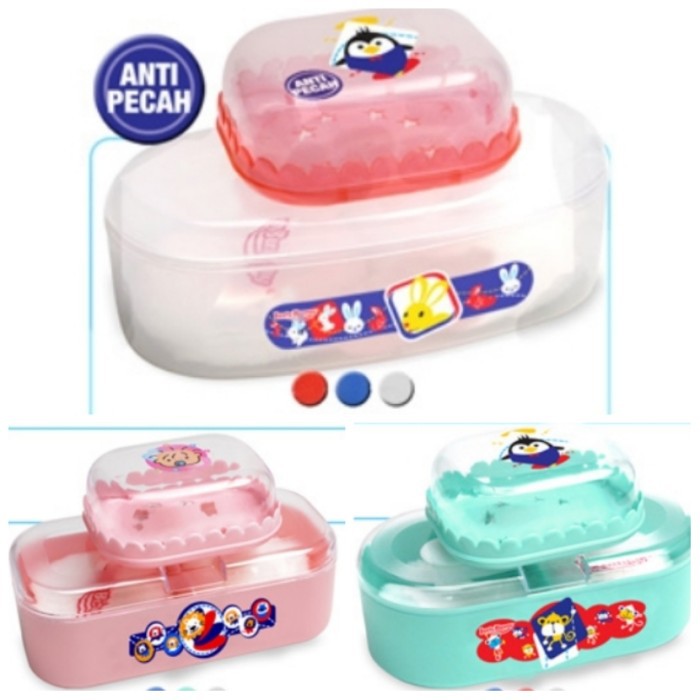 TEMPAT BEDAK BAYI LUSTY BUNNY anti pecah + Tempat Sabun | Lusty bunny baby powder | Tempat Bedak Lusty bunny