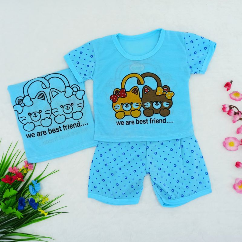 [Ss-7003] Pakaian Anak Perempuan 0-9bulan, Setelan Anak Lucu, Bayi Tampil Cantik, Baju Anak New Born