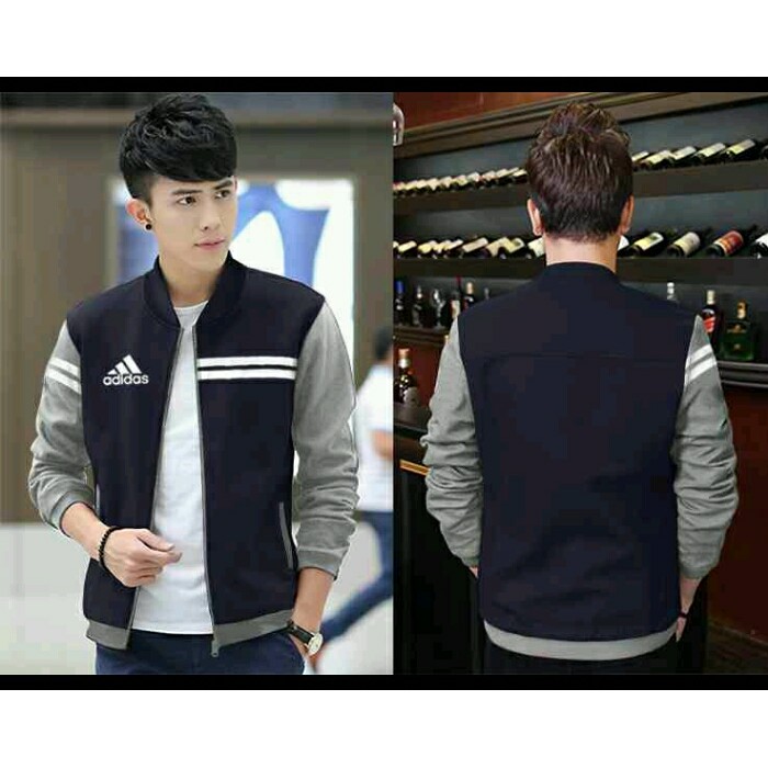 ORIGINAL Blazer Cowo / Jaket Cowo / Hoodie Cowo / Sweater / Bagus Korea / Navy 0001