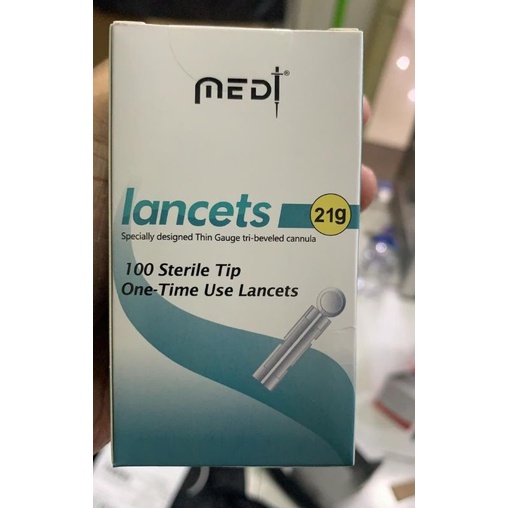 Jarum Lancet Medilance 21g/ Bekam Sammora 21 G/ Samora 21G / MedT 21G