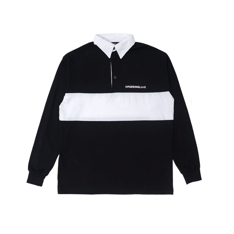 Puddinglane Kaos Rugby Cowok Oversize Shirt Luna