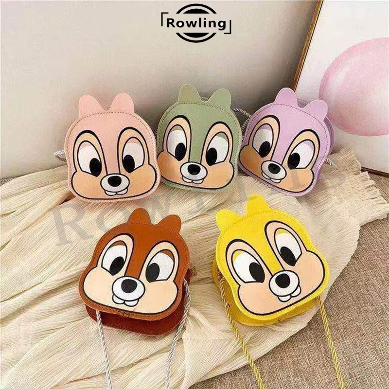 Rowling (Tas-153)Tas Mini  Karakter Kartun TUPAI Anak-Anak Import