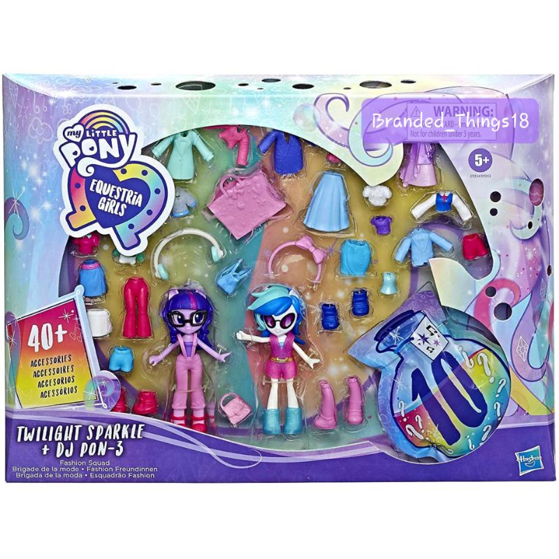 MLP My Little Pony Potion Equestria Girls Figure Fashion Squad Twilight Sparkle 3 inch 40 accessorie