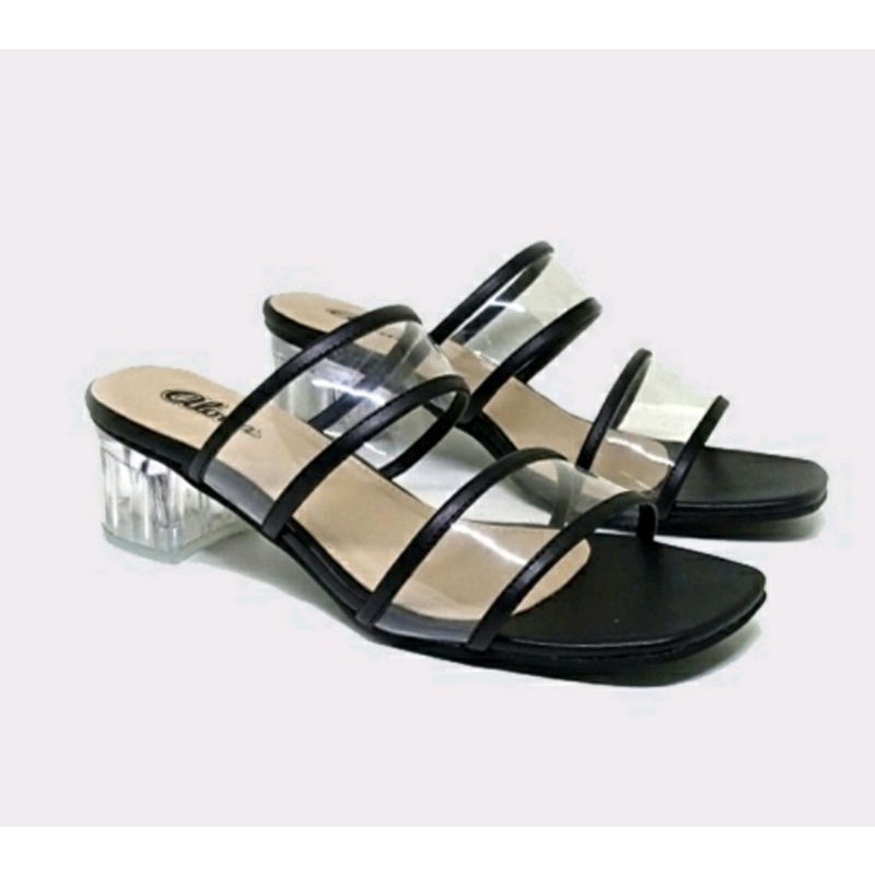 Original,Sandal Wanita Uk Besar 41,42,43,44,45 Hak 5cm/Sandal Kerja Uk Big Size Jumbo/Sandal Santai &amp; Keundangan Big Size