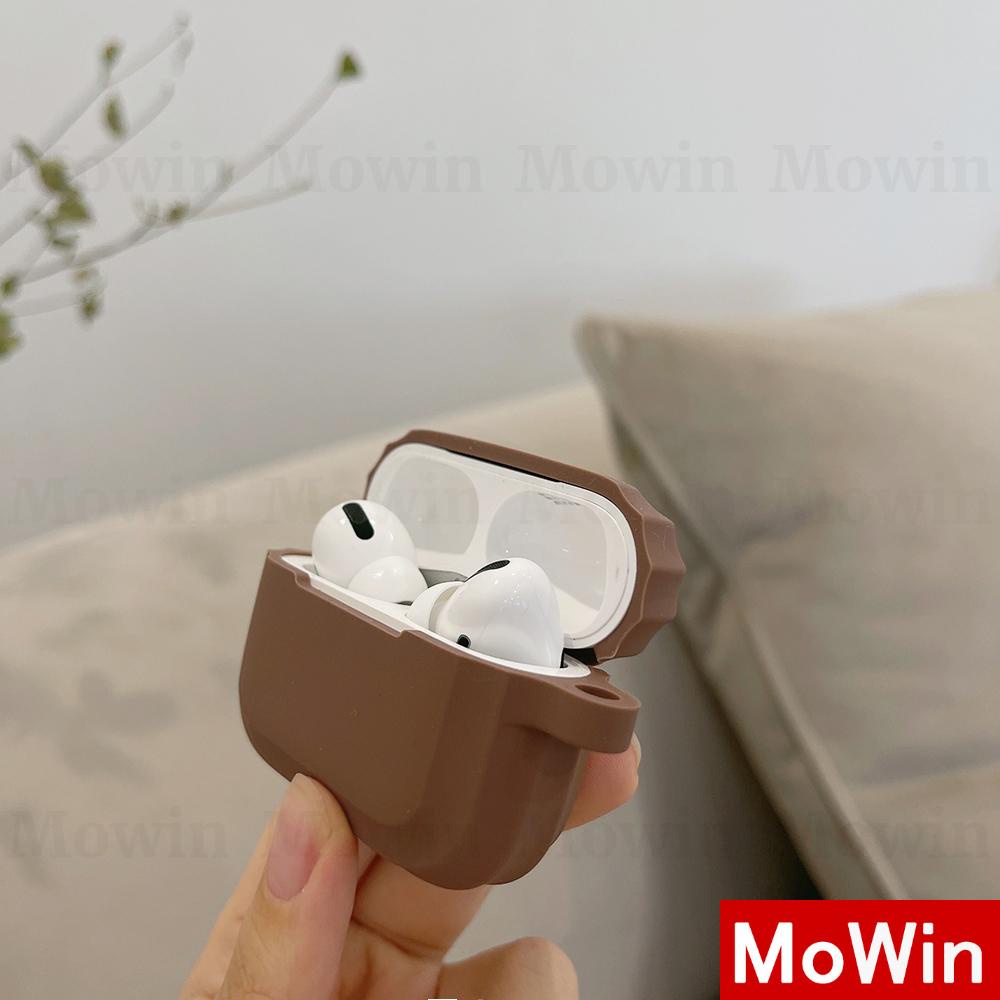 Airpods Pro Case Headphone Case Skin Feel Silicone Soft Case Shockproof Waterproof Full Coverage Brown Coffee Milk Tea Simple Style For Airpods1 Airpods2 Airpods3 Airpods Pro