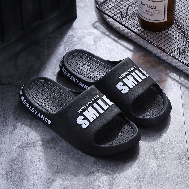 sandal Slop pria import/sandal pria slip on dewasa smile S2