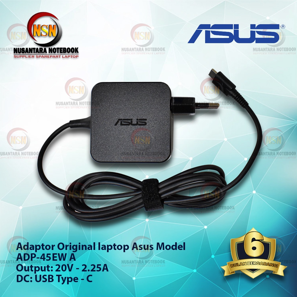 Adaptor Charger Original ASUS 20V 2.25A DC. TYPE - C