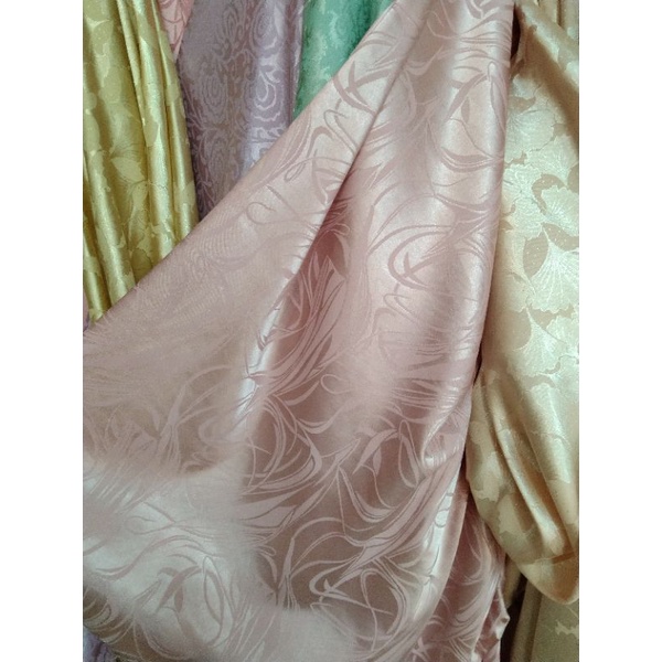 Kain Jaquard Silk/Jaquard Metalik/Semi Sutra/Bahan Kebaya
