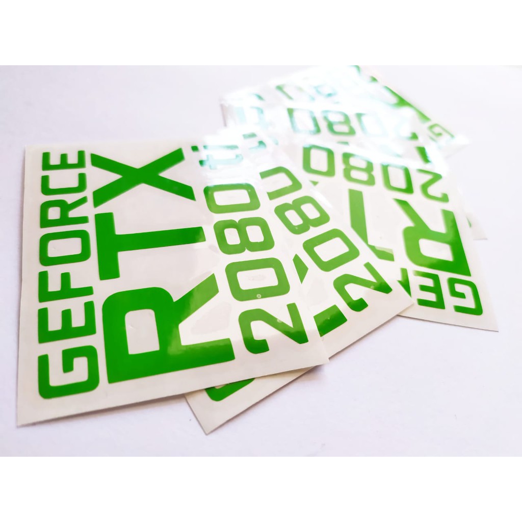 [PROMO BUY 3 GET 1] NVIDIA GEFORCE RTX 2080 TI CUTTING STIKER AKSESORIES CASING PC GAMING STICKER