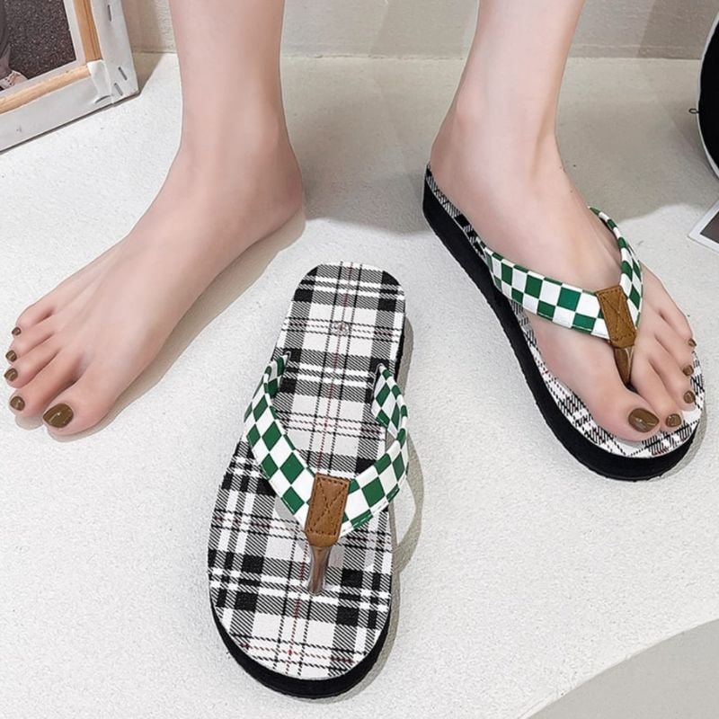 DDS9027 Sendal Jepit Wanita Sandal Rumah Fashion Import BOX Flip Flops Ready Jakarta Bisa COD (NO BOX)