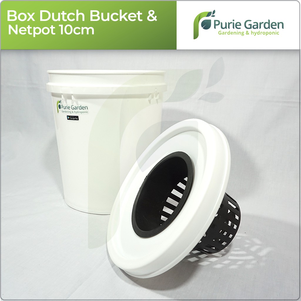 Box Hidroponik Dutch Bucket dan Netpot 10cm PG SBY