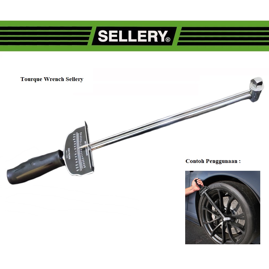 Sellery Kunci Torsi / Torque Wrench 1/2 Inch / Kunci Momen Torsi /  Torsimeter 1/2 Inch Torsi Meter