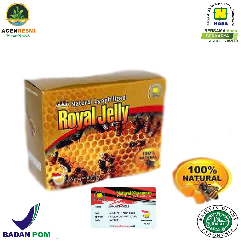 Natural Royal Jelly Nasa Penyubur Kandungan Paska Keguguran / Agen Resmi Pusat Nasa