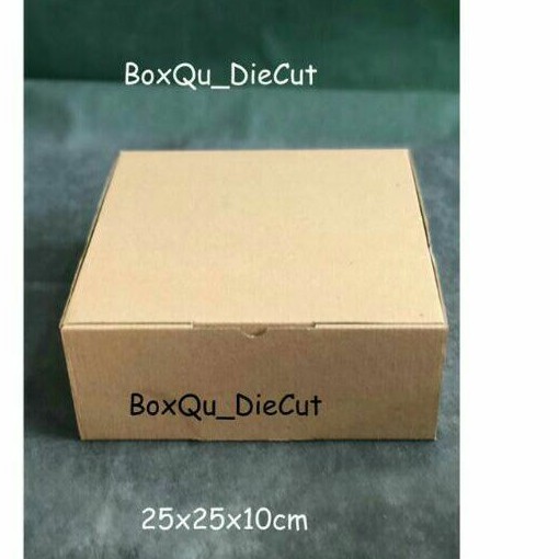 

kardus die cut 25x25x10cm