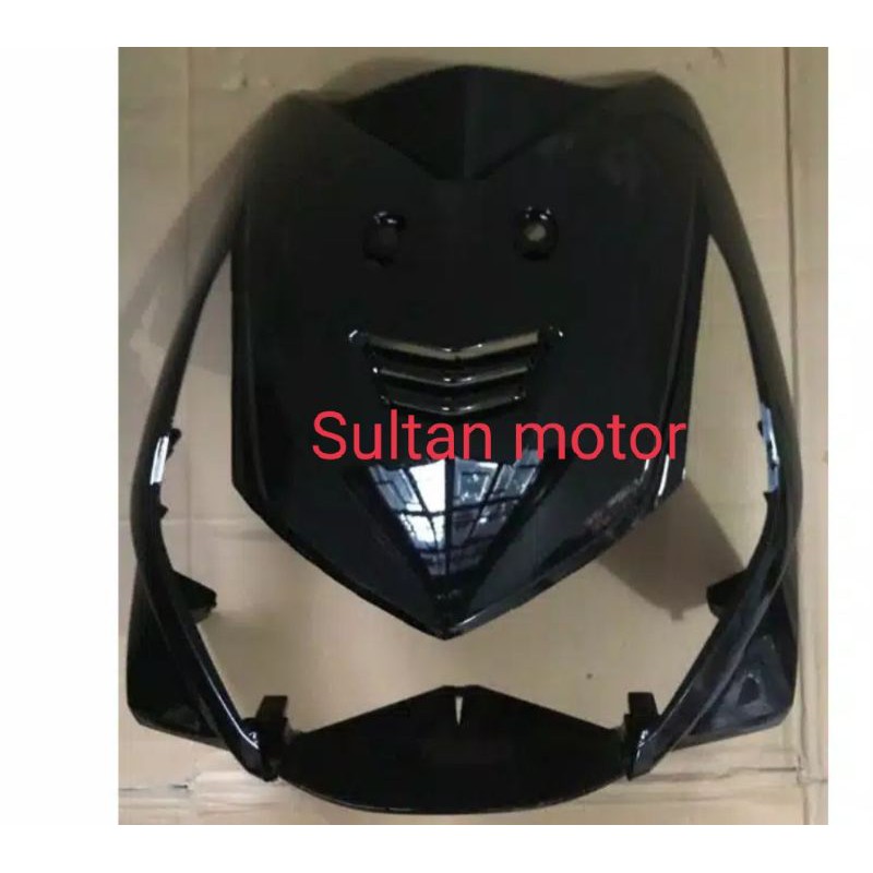 Tameng depan beat karbu hitam